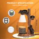 Adorable Bear-Themed Candle Warmer Lamp Handcrafted Design with Timer & Dimmer, Includes 2 Free Bulbs Home Decor & Scented Wax Melting