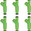 Fuel Injector 4 Holes 6Pcs | Replacement for 2001-2007 Chrysler Town & Country Voyager Dodge Caravan Grand Caravan 3.3L V6 | Replace# 0280156007, 812-12141, 04861454AA