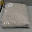 NICETOWN 100% Blackout Linen Curtains 90" Long for Bedroom, Thermal Insulated Living Room Curtains with Liner, Farmhouse Style Linen Blend Window Draperies for Dining Room (2 Panels, 52" W, Natural)