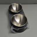 PETKIT 304 Stainless Steel Elevated Cat Bowls&Dog Bowls,Raised Cat Food and Water Bowl Set, Non-Slip, Anti Vomiting 15Tilted Cat Small Animal Plate