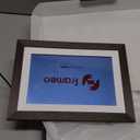 Frameo 10.1 Inch WiFi Digital Picture Frame with Frameo App, IPS Touch Screen HD Electronic Digital Photo Frame, Share Photos & Videos Instantly, Auto-Rotate Digital Picture Frame, Brown Wood