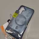 RMOCR for Samsung Galaxy S25 Plus Case with Screen Protector+Lanyard Wrist Strap, Magnetic Translucent Matte Rugged Slim Phone Cover Built in Invisible Kickstand [Fit for MagSafe],2025 Navy Blue