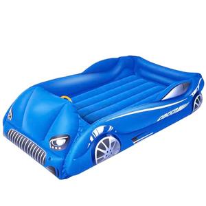 RAPTAVIS Kids Air Mattress Inflatable Toddler Travel Bed with Sides, Cot Sleeping Pad, Blue, ‎67 x 38 x 17 in
