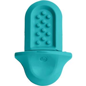 Diggs Groov Crate Training Aid for Puppies and Nervous Dogs  Calming Lick Mat for Crate Training & Separation  Puppy Enrichment Toy with Freezer Shell  BPA-Free  (Turquoise)