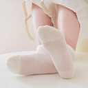Girls Socks 9 Pairs Ankle Athletic Socks White Cotton Sock For Little Big Kids
