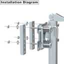 Swivel Bolt-on Trailer Jack, Trailer Jack Stand, 10" Vertical Movement, Mounting Hardware Included, 1000 lbs