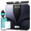 Posture Scale for Body Weight and Fat Percentage, 8 Electrodes Larger Platform Digital Scale for BMI 28 Body Composition Measurement, Bathroom Smart Scales with LED Display FSA or HSA Eligible (16.34 x 14.65 x 2.17 inch)