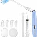 Tonsil Stone Remover Kit, Upgraded Rechargeable Tonsil Stone Vacuum with LED Light & Saliva Reservoir, Best Fast Painless Tonsillolith Removal Tool, Fight Bad Breath, Safe Silicone & 11 Attachments
