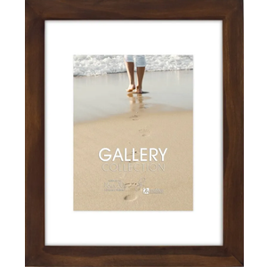 Malden Walnut Floating Glass Picture Frame 16 x 20