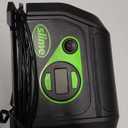 Slime 40088 Tire Inflator, Portable Car Air Compressor, Inflate Right automatic shut off, with Digital 99 psi Display, Long Hose and LED Light, 12V, 6 min inflation (Compact)