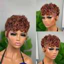 QITAQOTA Pixie Cut Wig Pixie Wigs for Black Women Glueless Full Machine Made Short Cut Wig Synthetic Wigs for Black Women Y54