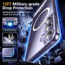 10 x SPIDERCASE Magnetic for Samsung Galaxy S24 Case, [3 Stand Ways][ Military Grade Drop Protection] with Invisible Stand Shockproof Slim Case for Samsung S24 6.2"-Clear