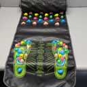 Foot Massage MatReflexology Mat Walk Foot Leg Pain Relieve Relief Walk Massager Mat, Acupoint Mat for Acupressure Relaxes The Nerve Ache Ease Tiredness of The Muscle68.9 * 13.8in