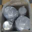 I00000 200pcs Silver Disposable Plastic Cups 9 oz Clear Plastic Cups Old Fashioned Tumblers Silver Rim Cup Disposable Party Cup Elegant Silver Wine Glasses Cocktail Cup