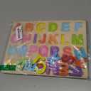 Zeoddler Alphabet Puzzles, Wooden Puzzles for Toddlers, ABC Shape Puzzles for Kids, Preschool Learning Activities, Gift for Girls Boys
