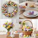 40 Pcs Foam Speckled Easter Eggs,8 Colors & 3 Sizes Foam Eggs for Easter Decorations,Pastel Easter Decor,Bowl & Vase Filler, Easter Basket and Spring Table DIY Decor for Home
