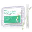 3 x Nail Biting Treatment for Kids & Adults - 24 PCS Individually Wrapped Stop Thumb Sucking Nail Polish - Quick-Dry, Water-Resistant Cotton Swabs No Bite Nail Polish