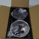 Elevated Slow Feeder Bowls for Large Dogs - Adjustable Height, 2 Stainless Steel Bowls, Spill-Proof Mat - Great for Medium Dogs Too (Black)