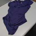 Tempt Me Women One Piece Swimsuits Tummy Control One Shoulder Bathing Suits Ruffle Swimwear XL