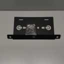 Front License Plate Bracket for Ford Bronco, Steel License Plate Holder Front Lower Bumper License Plate Mount License Plate Frames for Bronco Compatible with 2021 2022 2023 2024 Ford Bronco (Black) (Patterned)