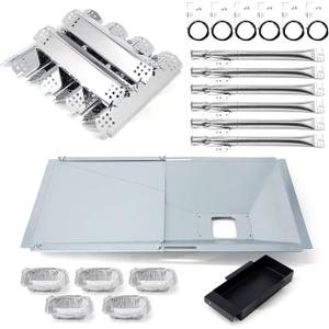 Replacement Parts for Nexgrill 720-0898, Drip Pan Grease Tray, Grill Heat Plates, Burner Tubes and Igniter for Nexgrill 720-0898 Deluxe 6 Burner Gas Grill