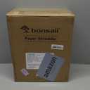 Bonsaii 12-Sheet Cross Cut Paper Shredder, 5.5 Gal Home Office Heavy Duty Shredder for Paper, Credit Card, Mail, Staples, with Transparent Window, High Security Level P-4 (C275-A)