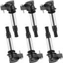 MAS Set of 6 Ignition Coil Pack Compatible with 2004-2009 Chevy Buick Cadillac GMC Saab Saturn Enclave Traverse CTS STS 9-3 V6 2.8L 3.6L Replacement For C1508 UF375 D501C D510A 5C1551