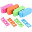 48pcs Sponge Toe Separators Pedicure Set for Nail Polish- Premium Nail Art Painting and Polishing Tool Kit, 4 Funy Color