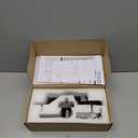 Black Front Door Handle No Lock, Exterior Entry Door Handle with Interior Passage Levers, Front Door Lock Set for Left Right Handle Doors, Deadbolt Set Not Included, Non-Locking