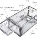 Gingbau 2-Pack Rat Traps Humane Live Chipmunk Mouse Trap Cages for Indoor and Outdoor Use