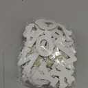 WILLBOND 52 Pieces Self Adhesive Pearl Rhinestone Letter Patches A-Z Bling Rhinestone Letter Stickers Glitter Alphabet Appliques Sticker for DIY Clothes Bags Hats Phone Backpacks(White)