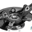 Front Right Steering Knuckle & Wheel Bearing Hub Assembly Fit for Honda Civic 1.7L 2003-2005 2003 2004 2005 Replace for 698494 698-494 51210S5AJ30 45255S01A00 44600S5DA00 Passenger Side