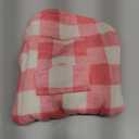 Malier Classic Plaid Fleece Dog Coat - Windproof Warm Jacket with Pocket, Winter Pet Clothes Apparel for Small to Large Dogs (Pink, Medium)