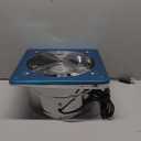 HG Power 10 Inch Metal Exhaust Fan with Switch, 988 CFM Powerful Garage Exhaust Fan with Damper, Potable Wall Mount Fan Fume Extractor Ventilation Fan for Shop, Shed, Basement, Chicken Coop, Silver