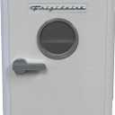 Frigidaire 9 can/6l mini personal fridge cooler Crocodile Finish door-W: 7.08" x L: 11.81" X H: 10.04 (White)