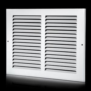 12x8 Vent Cover(Duct Opening Size),Air Return Vent Cover,Flat Vent Cover,Rejillas De Aire Acondicionado para Casa,Return Air Grilles,Outer Dimensions:13.75"Wx9.75"H(12"W x 8"H, Duct Opening)