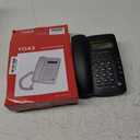 Y043 Corded Landline Telephone for Home, Caller ID/Call Waiting, Easy-to-Use, Speaker, Display, Desk Phone Only (Black)