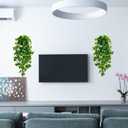 BLEUM CADE Fake Hanging Plants, 2pcs Artificial Pothos Vines Greenery for Wall Home Living Room Office Indoor Outdoor Decor (No Baskets)
