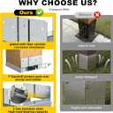 Galvanized Post Base for Concrete, Adjustable Aluminum-zinc Plated Steel Deck Post Anchor Base,Post Base Holder with 1" Standoff for Deck Gazebo Pergola Porch (10, 6x6)