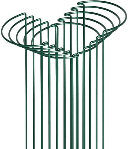 SORANGEUN 10 Pack Peony Cages and Supports, 14" (W) x 32"(H) Plant Support, Heavy-Duty Metal Plant Support Stakes, Plant Stakes for Outdoor & Indoor Plants, Perfect for Flowers and Vegetable