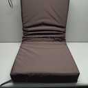 Premium Outdoor Bench Cushions for Patio Furniture 3.5inches Memory Foam Bench Cushion Waterproof Fade Resistant Porch Swing Cushions with Straps 4218 Inch Chocolate
