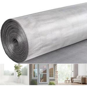 304 Stainless Steel Window Screen Mesh Roll, 36 inch x 98 ft Window Screen Mesh, Stainless Steel Wire Mesh Screen for Door Porch Patio