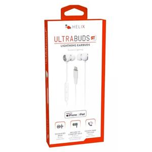 Helix Ultra Lightning Earbuds - White