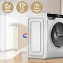 Novabright 2 Pcs Magnetic Hanger Holder for Laundry Room Washing Machine Extendable Double-layer Magnetic Clothes Hangers Organizer Stacker Storage Non-punching Closet Laundry Room Organization