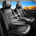 Fit RAV4 Car Seat Covers for Toyota RAV 4 2007-2025 2026, Summer Ice Silk Breathable, Waterproof, All-Weather Automotive Seat Cushion Protector, Airbag Compatible (5 Seats, Black)