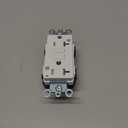 Amazon Basics Weather-Resistant Tamper-Resistant GFCI Receptacle with LED Indicator, Self-Test Feature, Ground Fault Circuit Interrupter for Indoor or Outdoor Use, 20 Amp, White