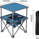 Folding Camping Table,Beach Tables for Sand Foldable,Camp Table,Comes with 4 Cup Holders and Storage Bags,Quick Unfolding and FoldingSuitable for Camping