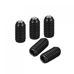 uxcell Ball Point Set Screws, 10pcs M6 x 12mm High Carbon Steel Metric Spring Hex Socket Grub Screw