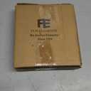 Fun Elements Shallow Dog Bowls, 8" Ceramic Dog Food Plate for Small and Medium Breeds, Non-Slip, Flat and Wide, Dishwasher Safe, Suitable for Puppies and Kittens (White)