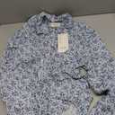 fohemr Mens Floral Shirt Casual Button Down Long Sleeve Flower Printed Shirt 100% Cotton M
